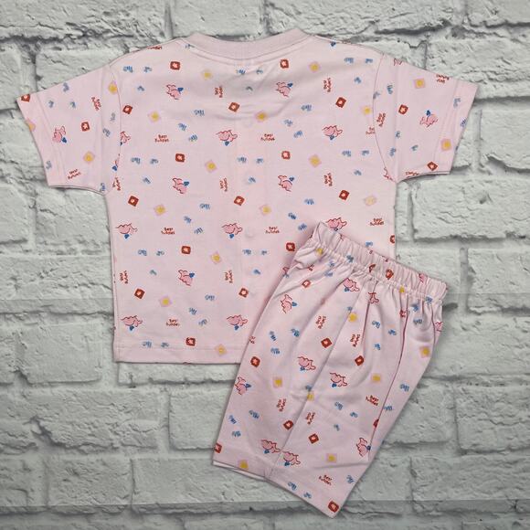 B0068 Pink Pajama Set Size 6 mo - Picture 3 of 3